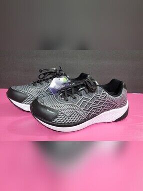 Propet Women's Gray Mesh Walking Shoe with Ortholite Size 10 1/2 Wide NWT (1559)